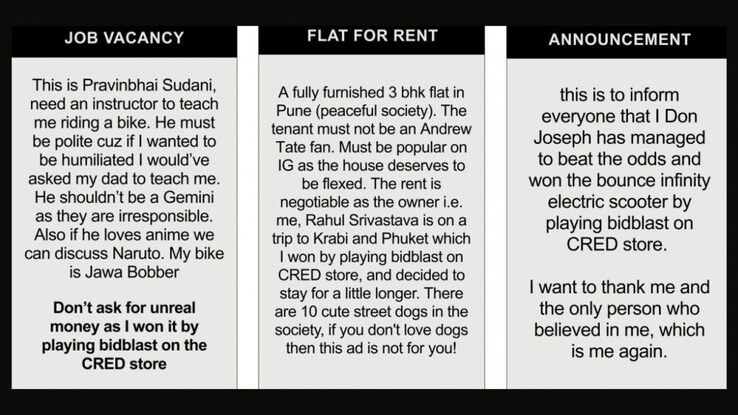 Viral CRED Ad: Masked as whacky classified newspaper ads, CRED's new campaign goes viral