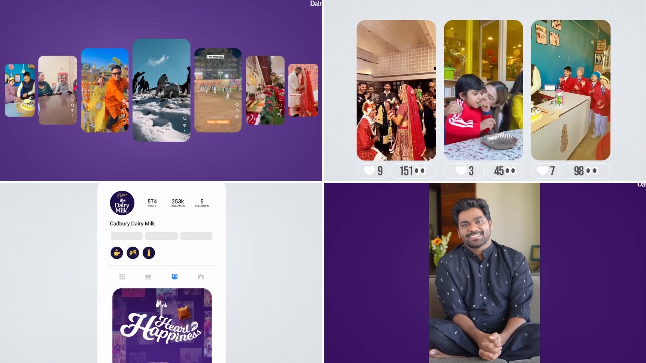 Cadbury Dairy Milk along with Ogilvy have created a new social media algorithm that automatically filters and finds videos with happy hashtags that have low views counts and likes. These videos are then available to see on Cadbury's Instagram handle under a special section.