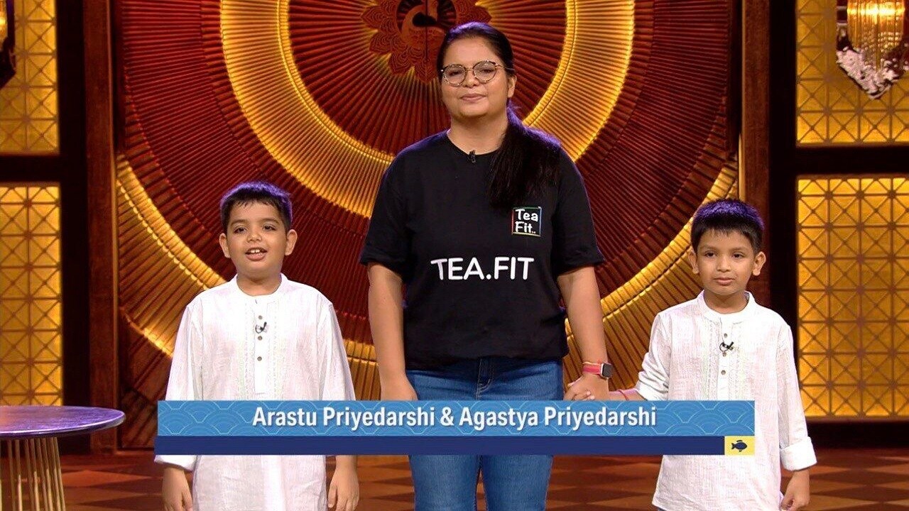 Post the Shark Tank fame, TeaFit has already accelerated its product launches and distribution strategies. (Image - Jyoti Bharadwaj with her sons Arastu and Agastya Priyedarshi)