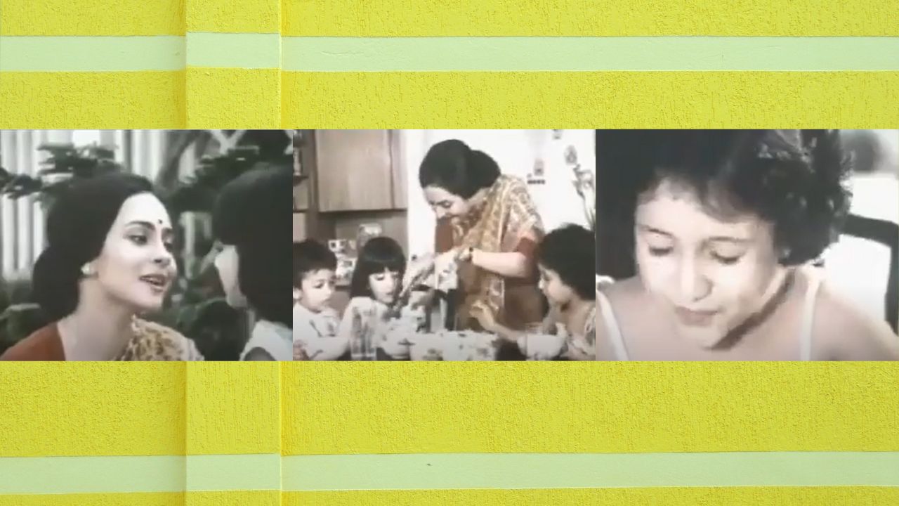 Readymade options like biscuits and chips did exist but were not filling or healthy. Home-made fresh hot snacks were time-consuming. Fresh snacks from outside were again expensive and could be unhealthy. This was an area where Maggi could be placed as an alternative evening snack which was tasty, easy to make, filling and hot. (Stills from the ad)