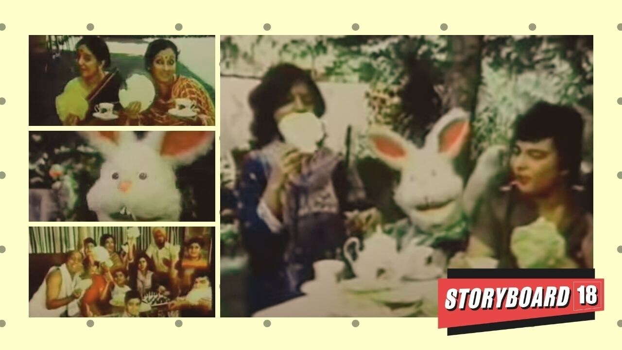 The unique concept of puppetry, emotional connect of family, and a distinctive soundtrack made Lijjat Papad television commercial unique. The fluffy rabbit puppet found a pride of place on the Lijjat Papad packaging as well. (Stills from the ad)