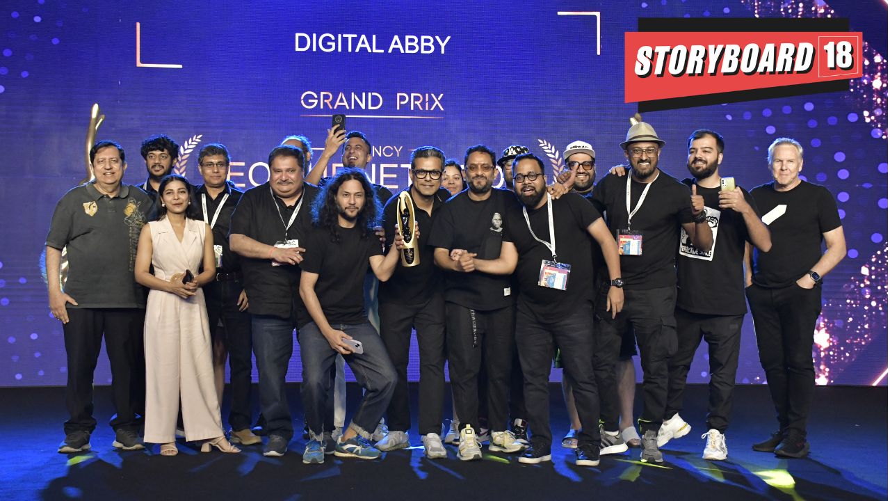 Team Leo Burnett India receiving the Grand Prix.