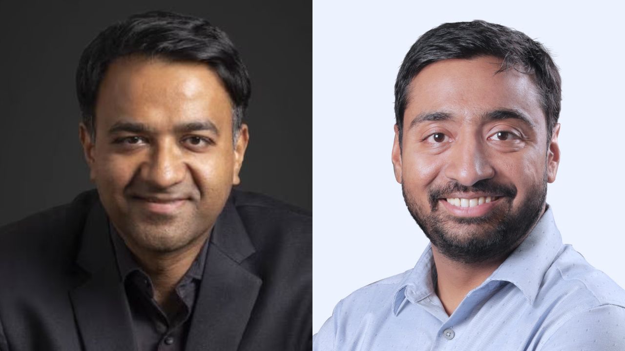 Piyush Shah (left, image sourced from Moneycontrol) and Abhay Singhal (right)