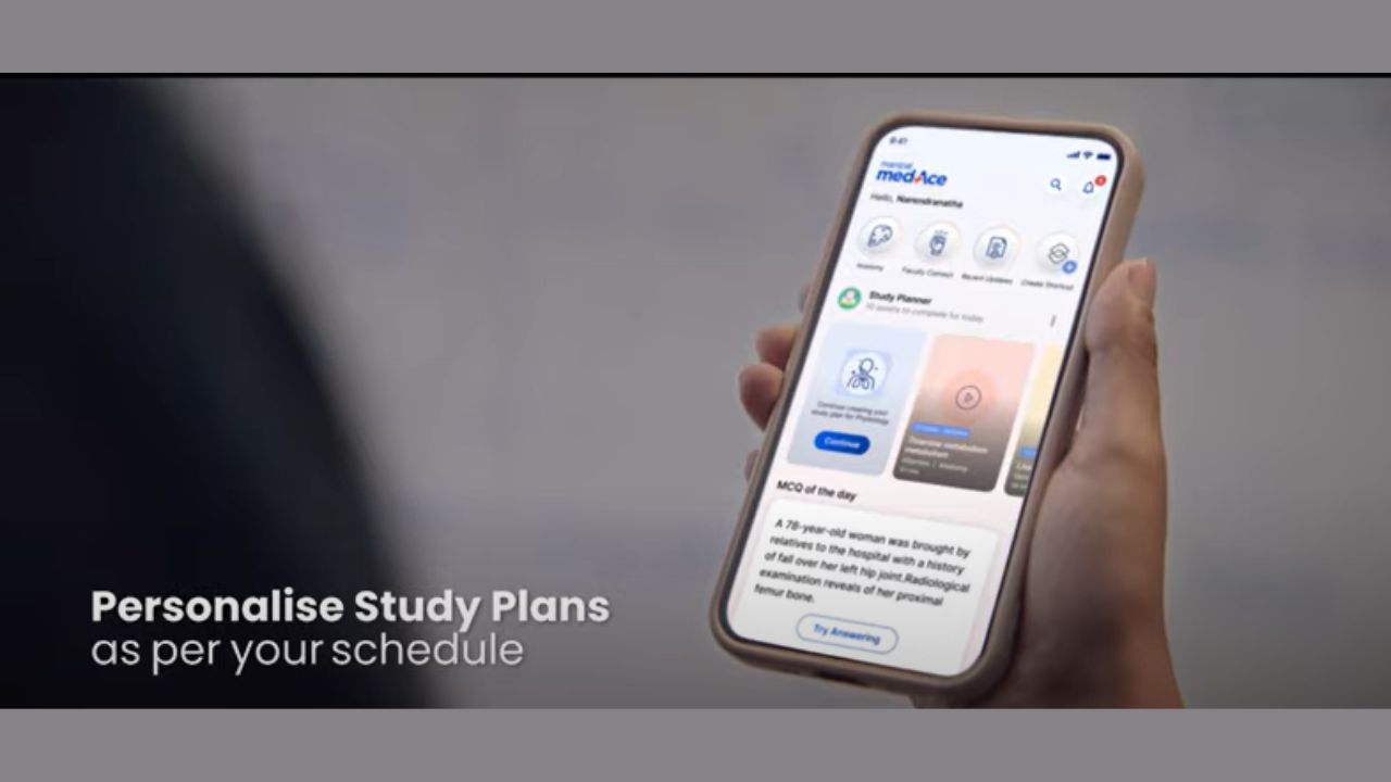 The brand film shall be followed by seven short films highlighting the features of the app, showing how Manipal MedAce is every medical student’s new study buddy for MBBS and PG Entrance Exams prep. (Still from the ad)