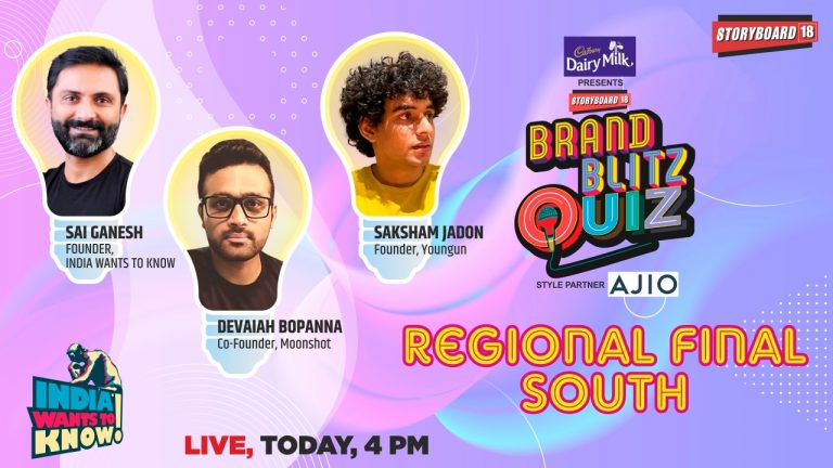 Brand Blitz Quiz: Watch the regional finals (South) ft. Devaiah Bopanna & Saksham Jadon