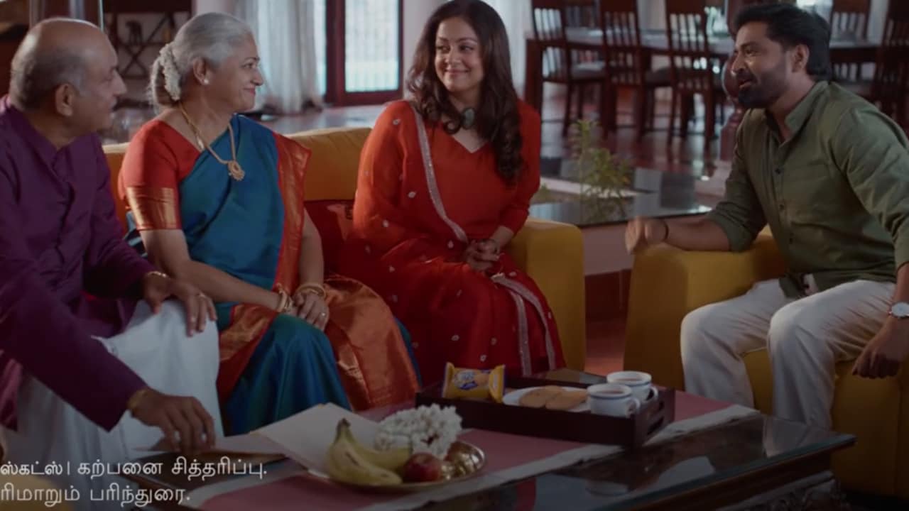 A still from the ad