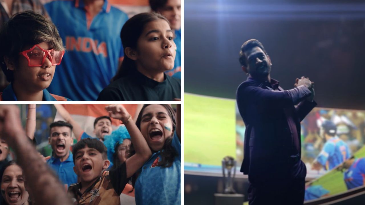 Mahendra Singh Dhoni is seen recalling the moments leading to the historic win 12 years ago at Mumbai’s Wankhede Stadium. It shows scores of fans cheering for the Men in Blue as the team chased down Sri Lankan team’s 275-run target to lift the coveted trophy. (Stills from the anthem)