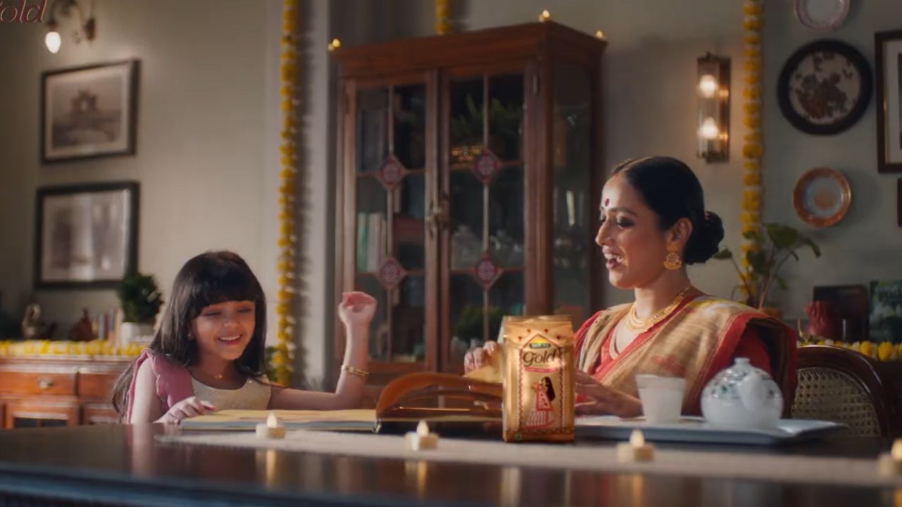 A still from the ad