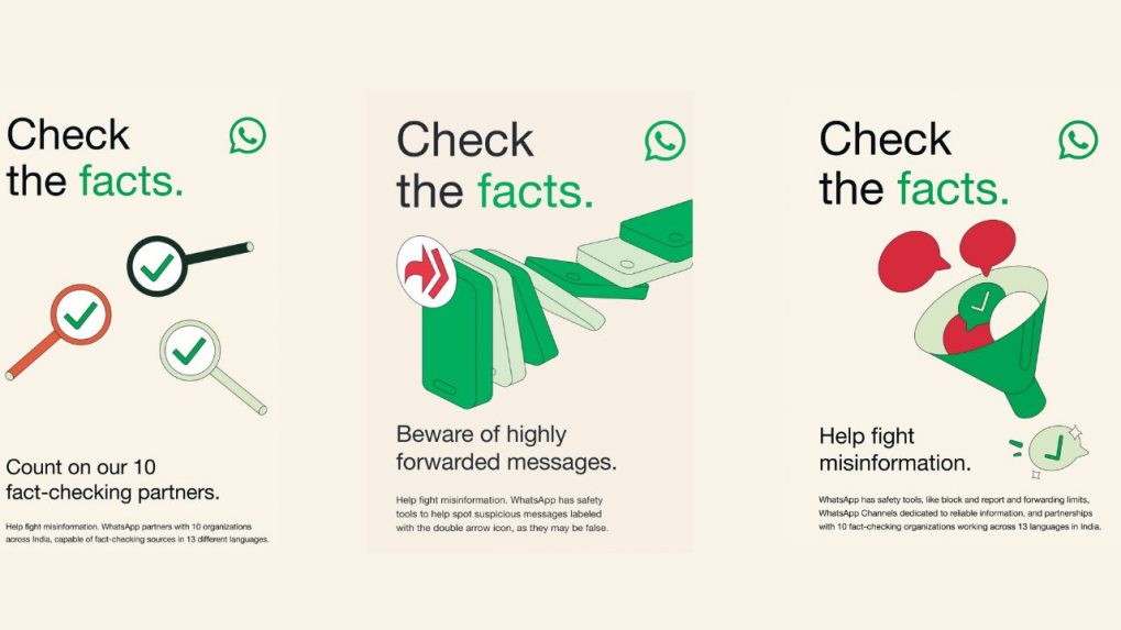 Misinformation Menace: WhatsApp launches ‘Check the Facts’ campaign to educate users