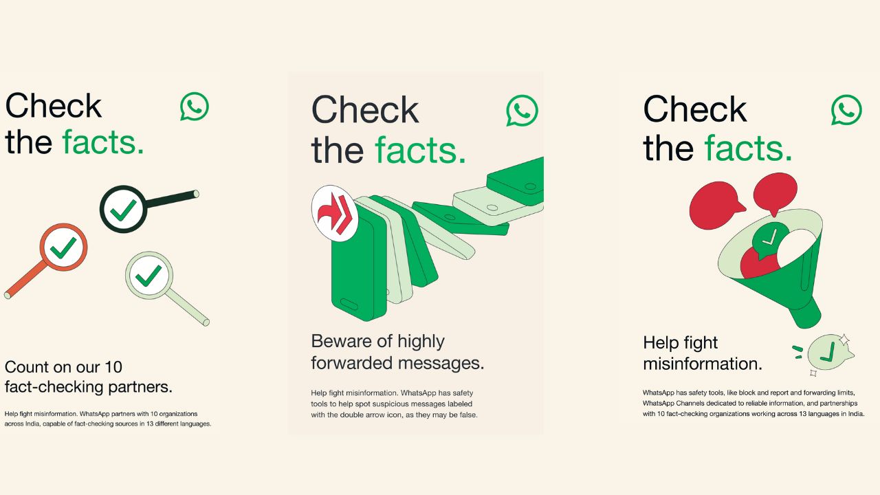 WhatsApp is encouraging users to double-check information that sounds suspicious or inaccurate – this is key to preventing the spread of misinformation.