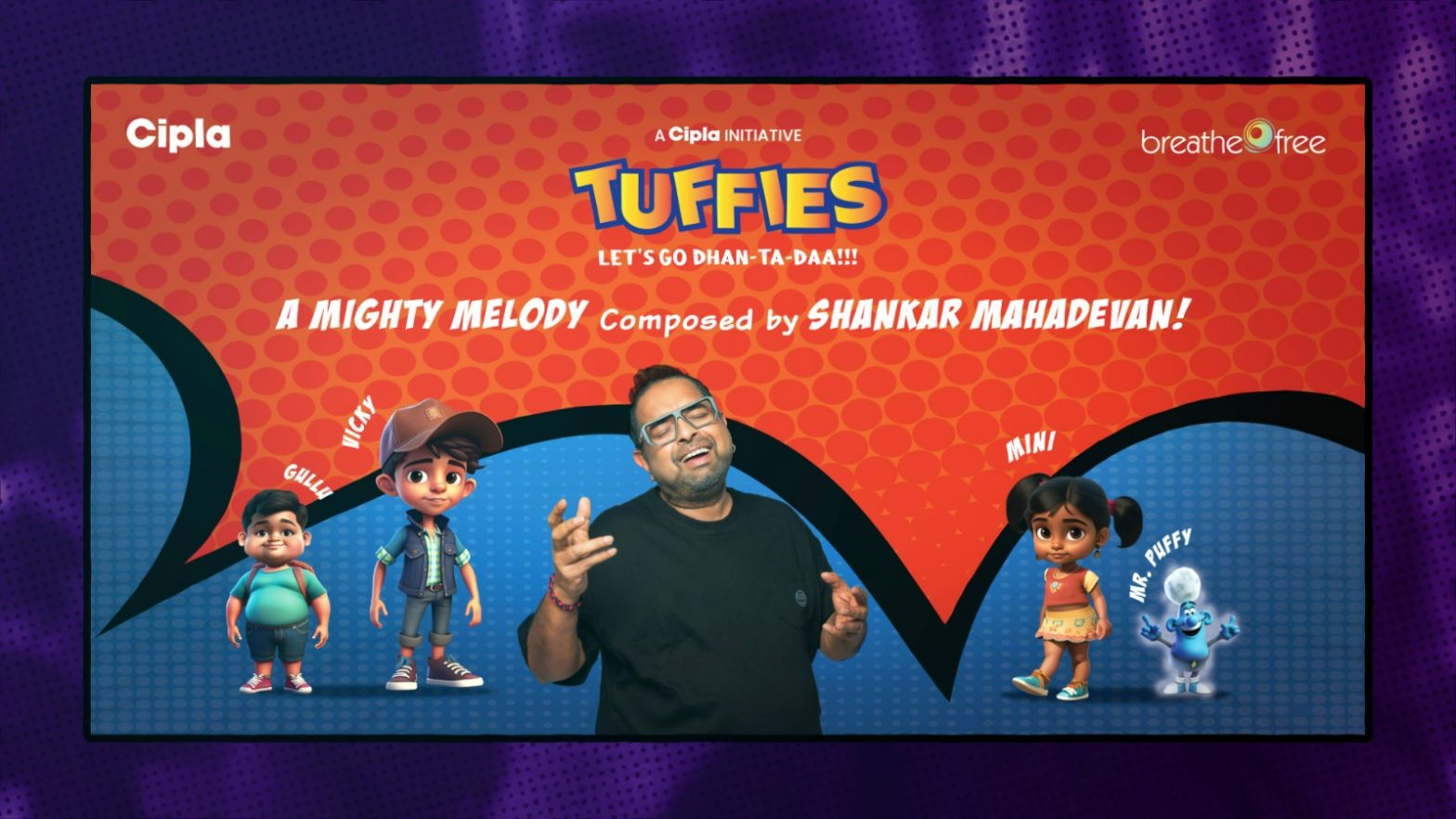 With the help of the lyricist Irshad Kamil, Shankar Mahadevan (in picture)created the song for the Tuffies campaign that delivers the message that even if a kid has asthma, they are still ‘tuff’