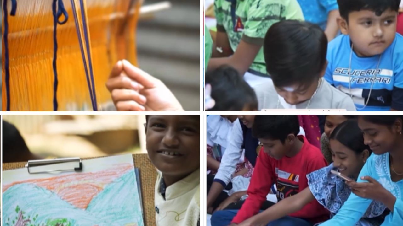 Close to 200 children under the age of 15 participated in the initiative. Most children chose to work on themes of dreams and inspirations. (Stills from the campaign)