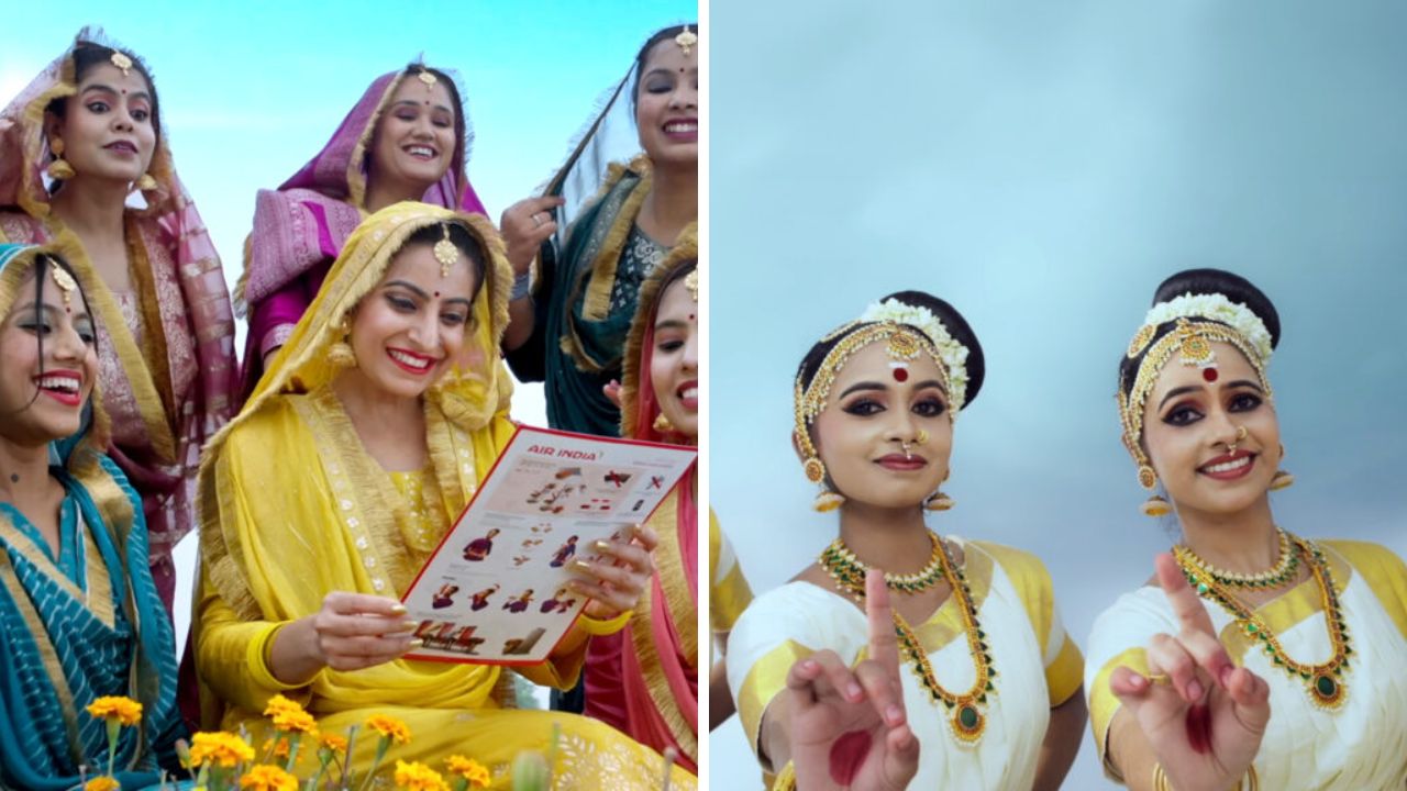 Air India’s new inflight safety video integrates safety instructions with mudras or dance expressions in eight diverse dance forms - Bharatnatyam, Bihu, Kathak, Kathakali, Mohiniyattam, Odissi, Ghoomar, and Giddha - from around the country. Each featured dance form presents a specific safety instruction. (Live from the Lounge)