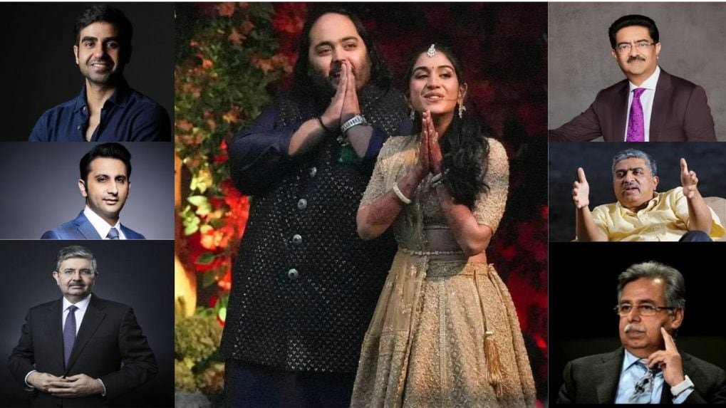 Anant Ambani wedding: Nikhil Kamath, Chandrasekaran, Gautam Adani, Adar Poonawala, Birla among guests at Mukesh Ambani's son's wedding
