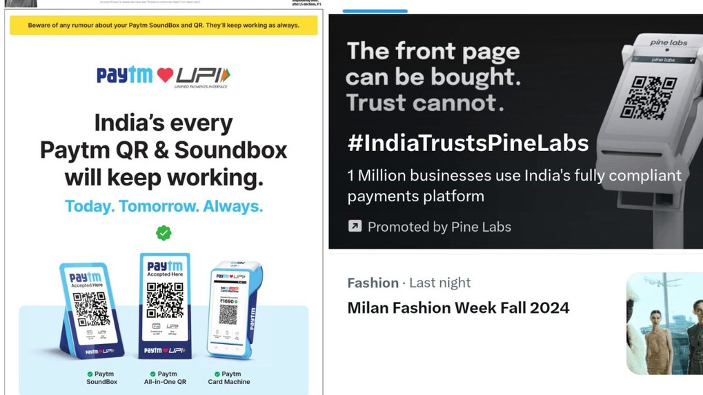 'Classless', 'below-the-belt': Why Pine Labs jab at Paytm didn't go down well