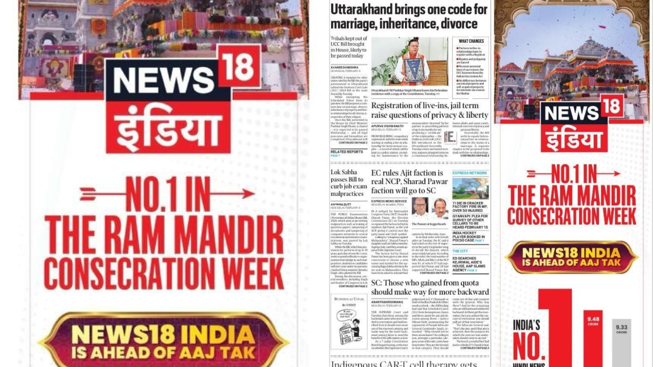 In the run up to the historical consecration ceremony of the Ayodhya Ram Temple that took place on January 22nd, News18 India significantly enhanced its coverage and launched 100 hours of special, non-stop programming, titled ‘Shree Ram Mahaparv’.