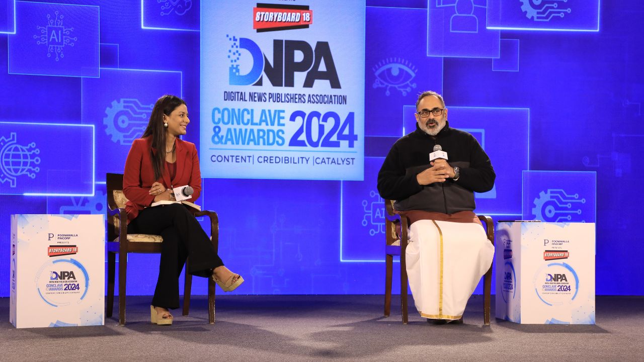 At the recent Storyboard18 DNPA Conclave and Awards 2024, Rajeev Chandrasekhar, Minister of State for Electronics, and Information Technology in the Government of India, said, "“We are certainly not of the opinion that our internet with 120 crore Indians that are going to be consuming it by 2025 should be catered to by the big islands on the internet be on e-commerce or search or social media or ad tech. That is the basic principle that guides our approach to this issue as a government."