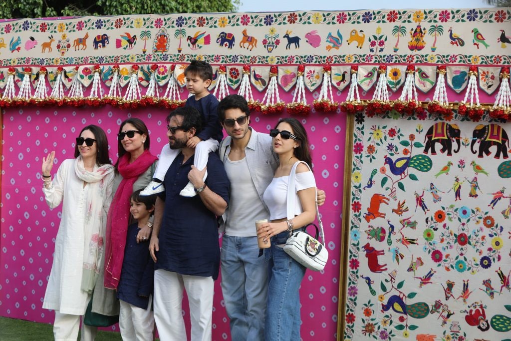 Bollywood's royal family - the Khan-Pataudi's arrive in Jamnagar