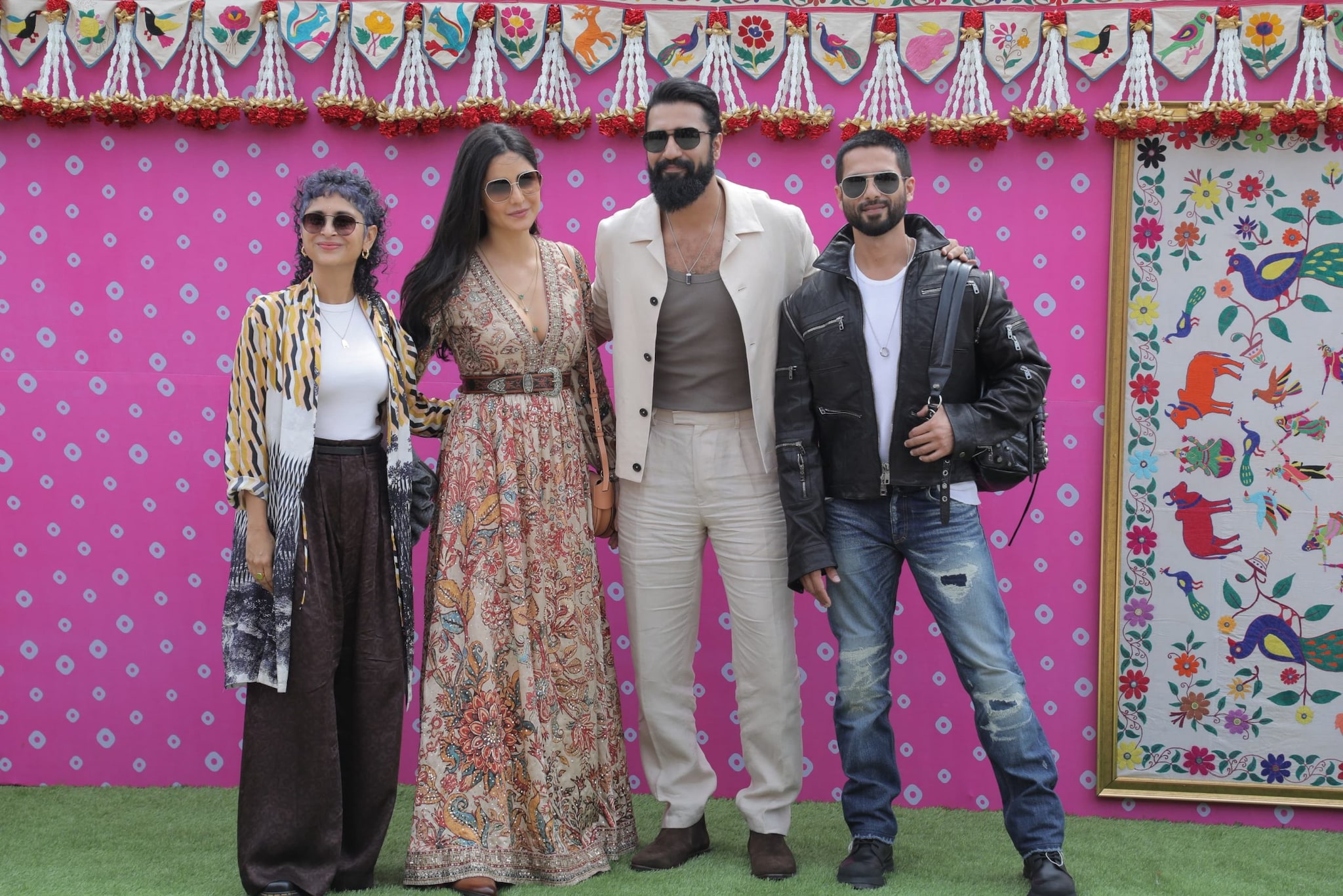 (From left to right: Kiran Rao, Katrina Kaif, Vicky Kaushal and Shahid Kapoor)