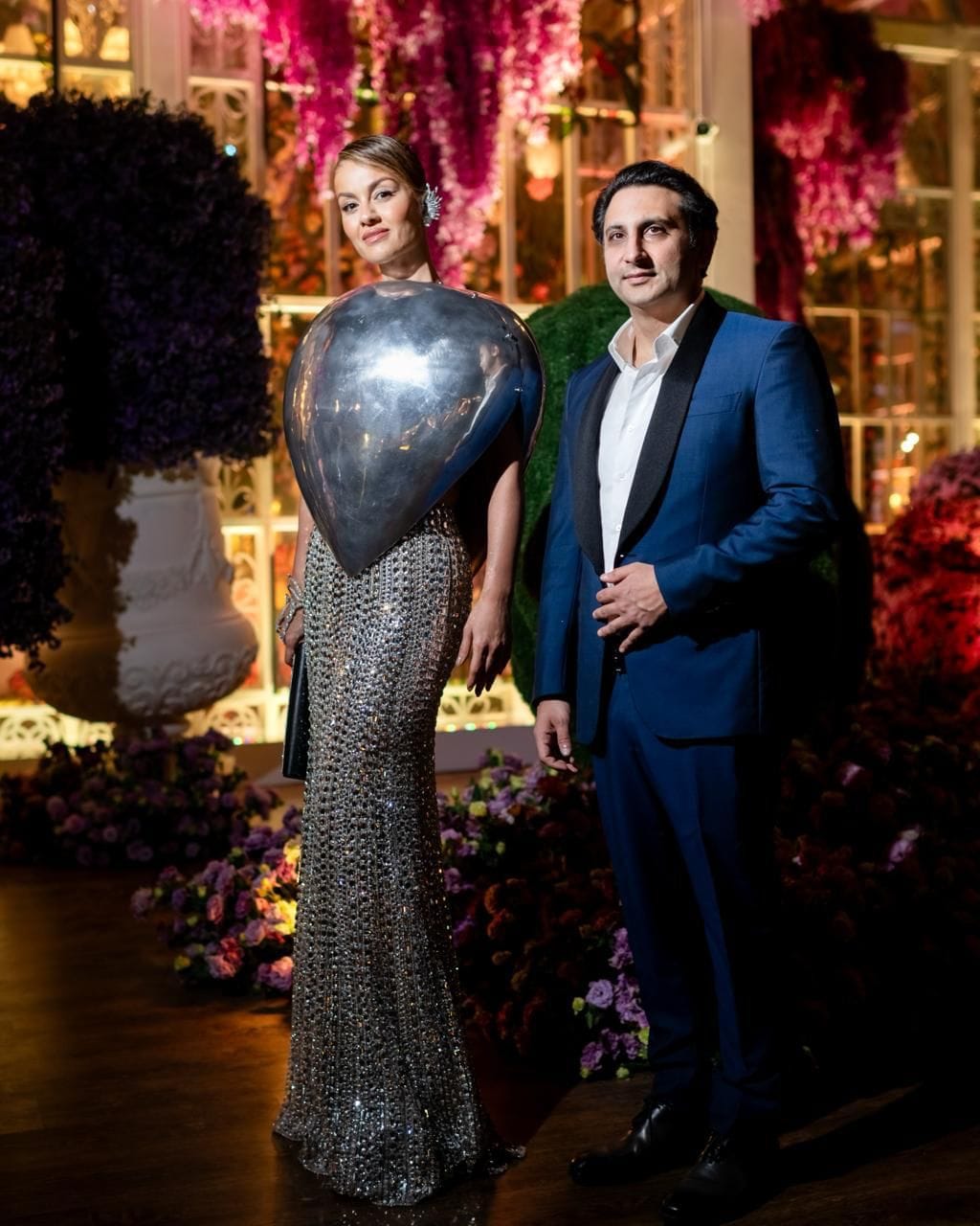 Adar Poonawalla and wife Natasha Poonawalla.