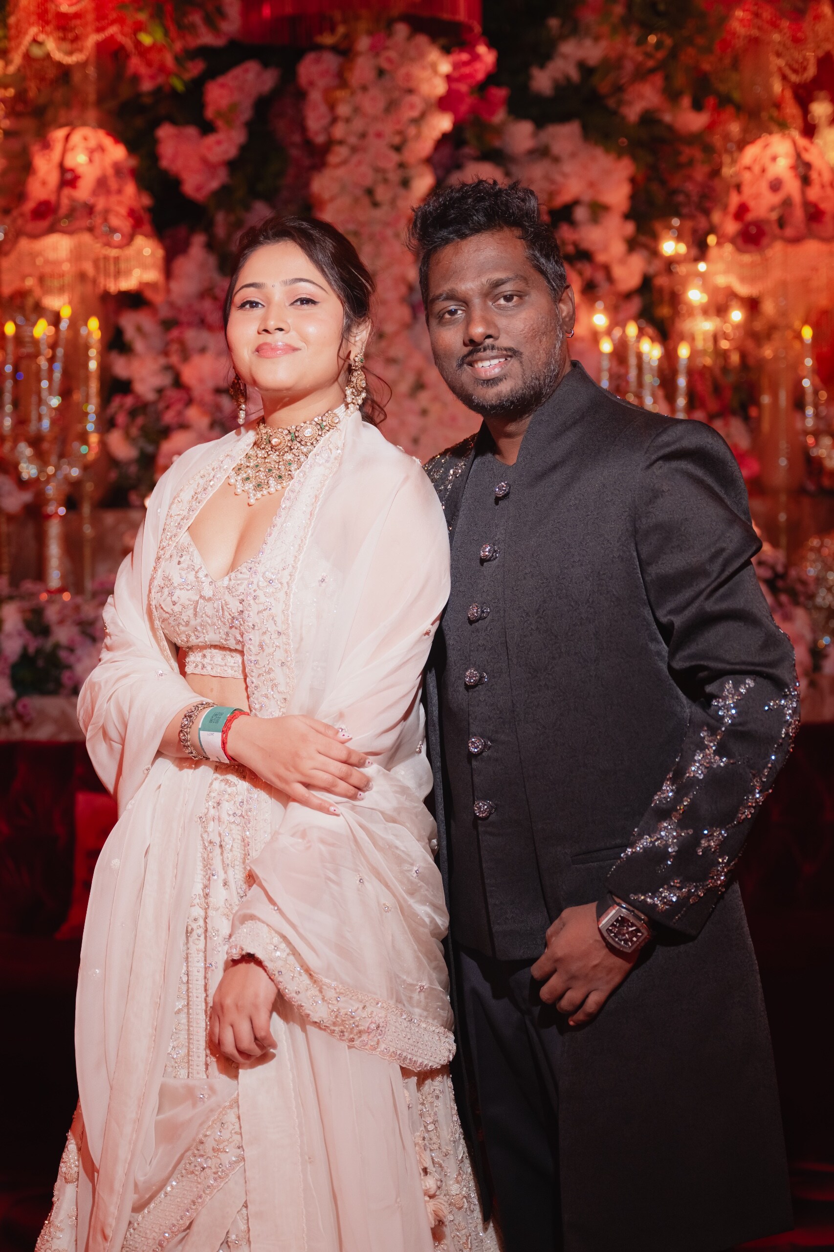 Atlee Kumar with wife Priya.