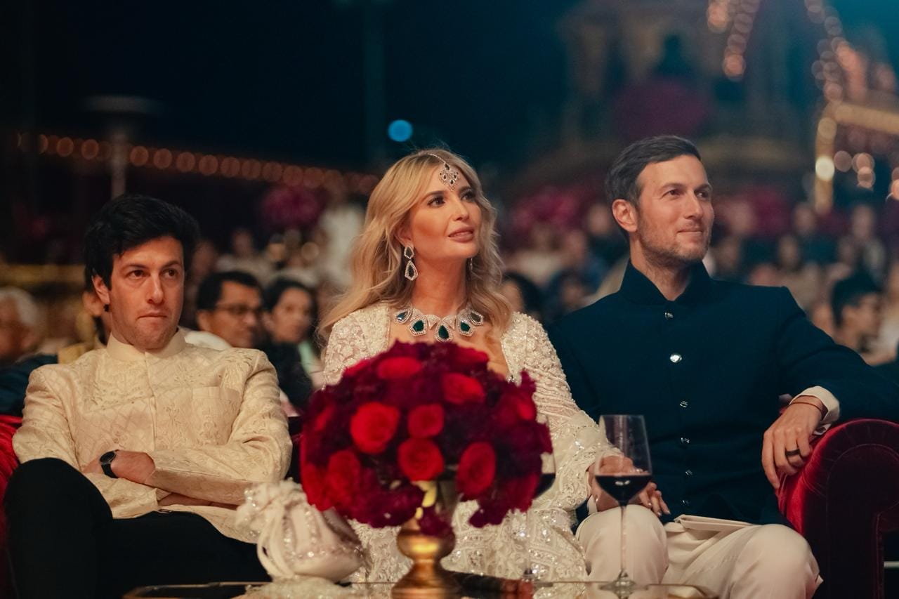 Ivanka Trump at the pre-wedding festivity.