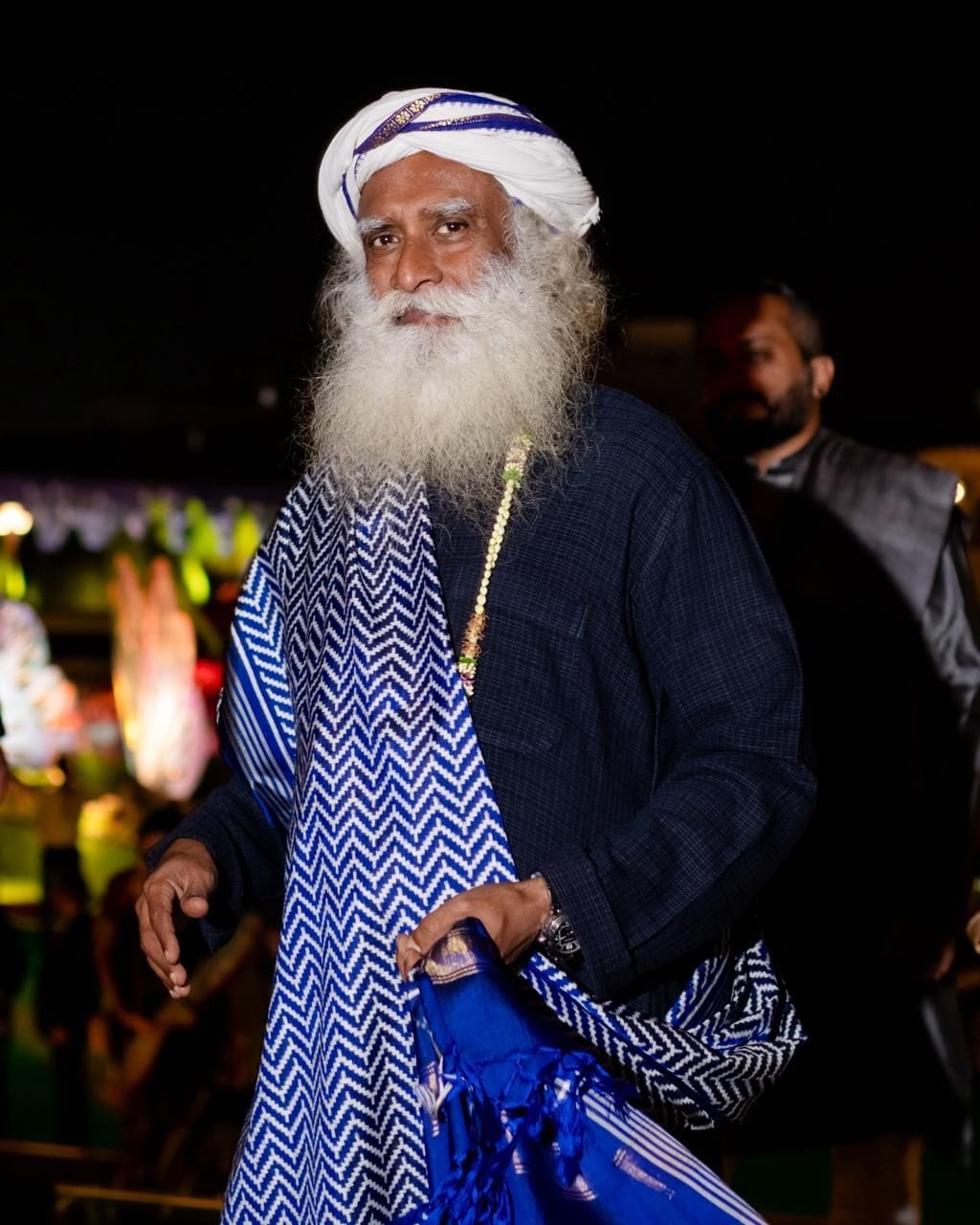 Sadhguru at the pre-wedding festivity.