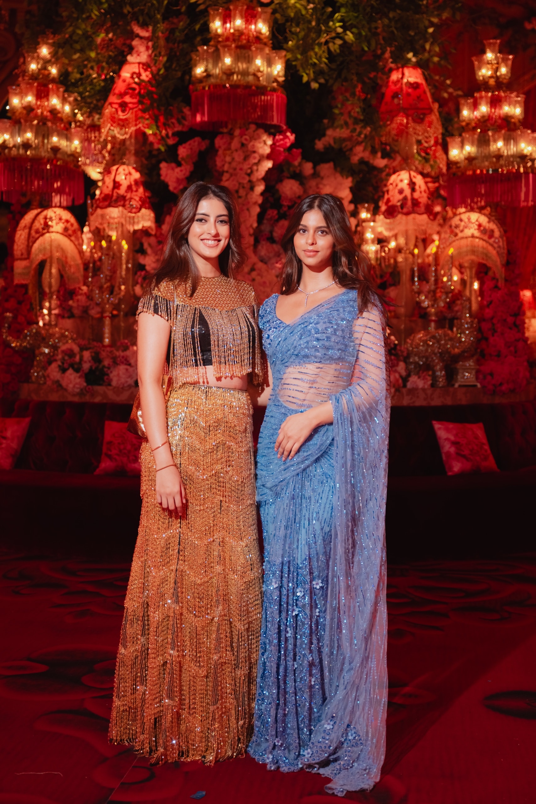 Navya Nanda pictured with Suhana Khan.