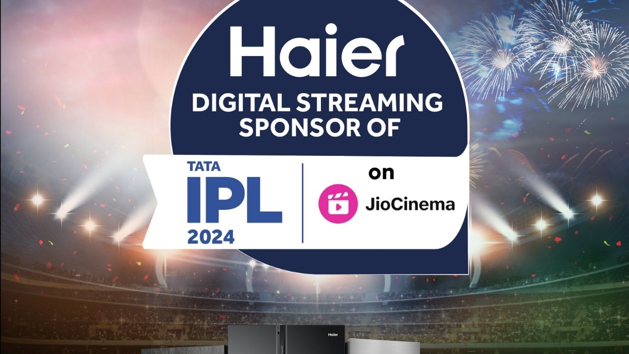 Haier announces partnership with JioCinema as the digital streaming sponsor for IPL
