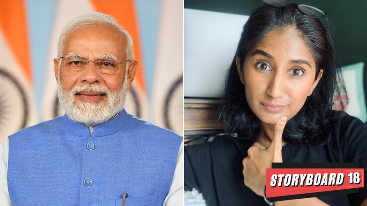 AiyyoShraddha receives Most Creative Creator - Female award by PM Modi at National Creators Awards