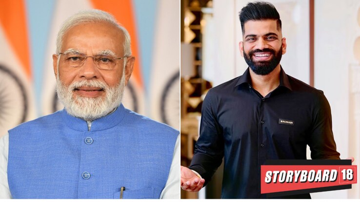 Gaurav Chaudhary aka Technical Guruji receives Best Creator In Tech Category award by PM Modi