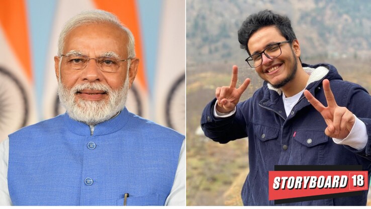 Nishchay Malhan aka Triggered Insaan receives Best Creator In Gaming Category award from PM Modi