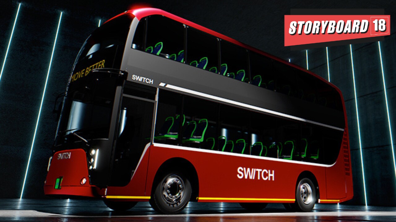 This collaboration allows Signpost to generate revenue through ad placement and management on Mumbai's new electric double-decker bus fleet. (Image sourced via Switch website)