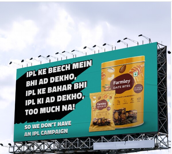 Set in the background of desi heartland, Farmley's posts have been a rollercoaster ride of humour and wit that have tapped into the pulse of netizens by embracing meme culture. Moreover, via influencer collaborations, the brand is taking a 360-degree spin on the IPL campaign.