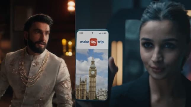 Alia Bhatt and Ranveer Singh highlight the convenience of booking flights and hotels in MakeMyTrip's new campaign