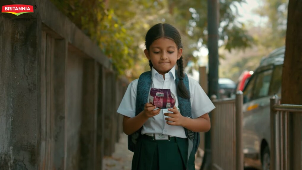 Britannia's new ad doesn't feature its products, just its wrappers