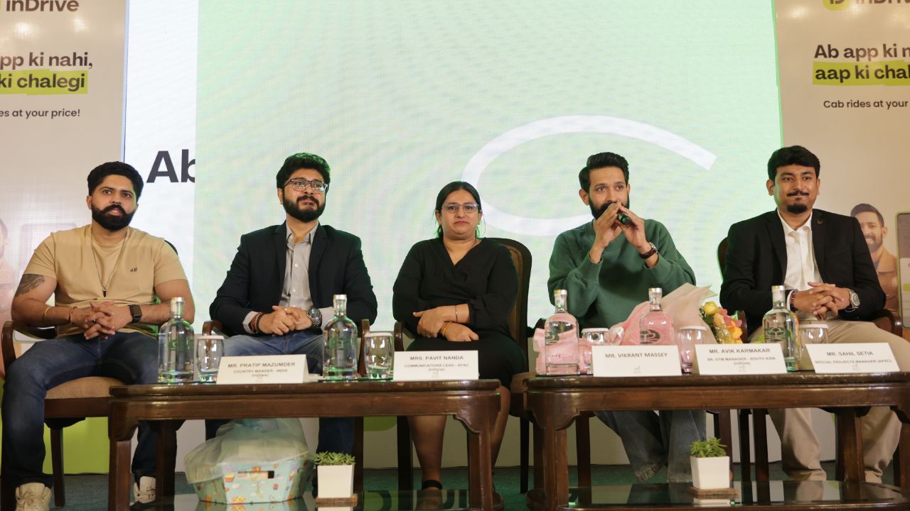 Vikrant Massey unveiled inDrive’s new marketing 360 campaign - “Ab app ki nahi, aap ki chalegi!”