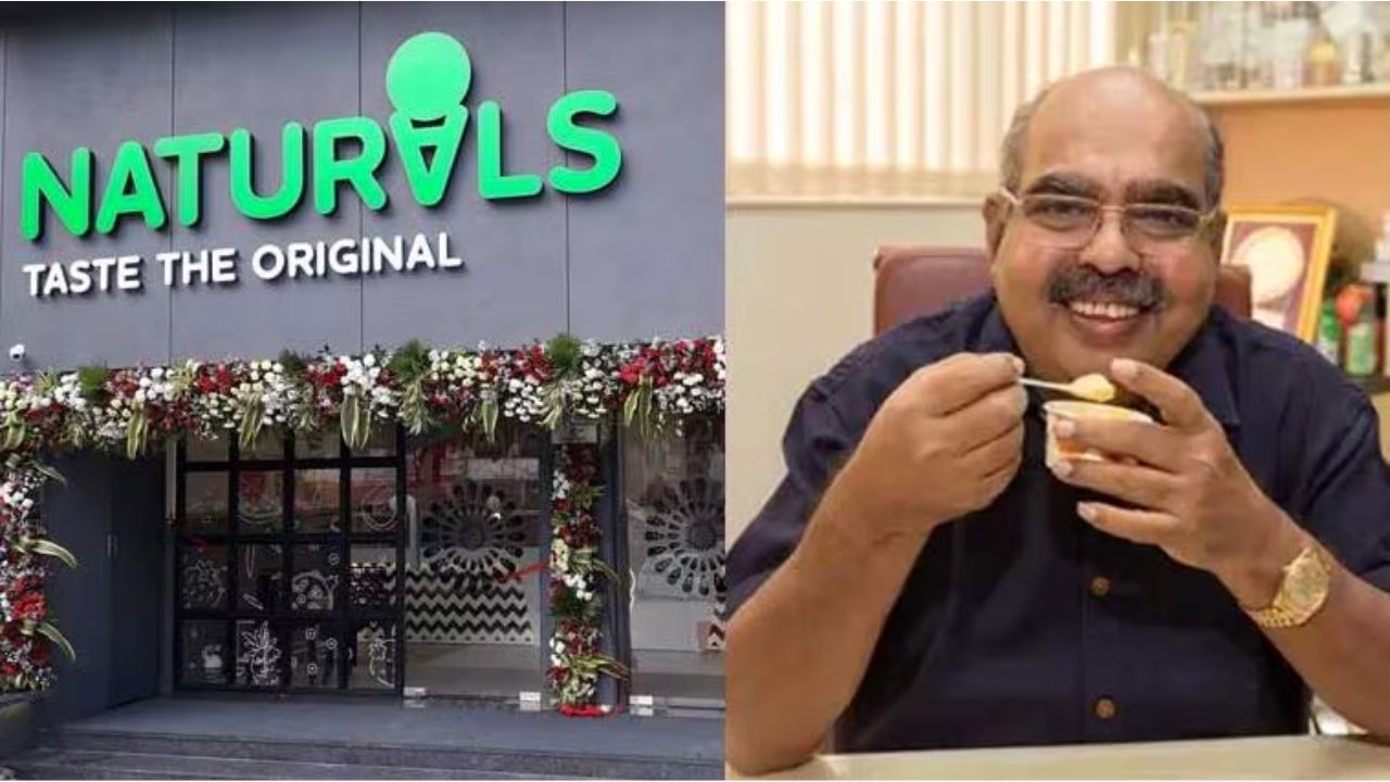 February 14, 1984 marked the period when Kamath cemented the foundation of Naturals Ice Cream by opening an outlet in Juhu with just four workers. Today, the company has grown leaps and bounds. (Image source: News18 Gujarati)