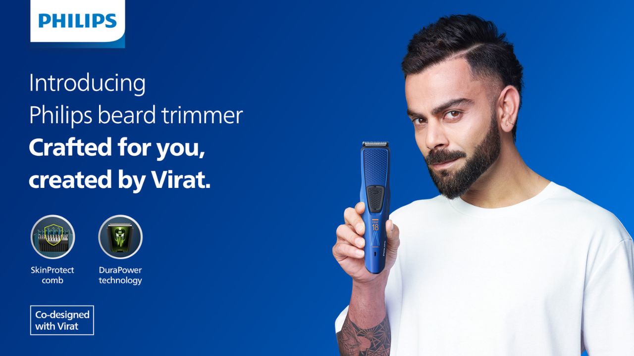 Virat Kohli, Philips India Male Grooming Brand Ambassador expressed his excitement, stating, “Partnering with Philips India to co-design this trimmer marks a special milestone for me. It's not just about endorsing a product; it's about infusing my personal experiences into every aspect of its design. Over the years, Philips has been my grooming companion, evolving alongside my style and needs."