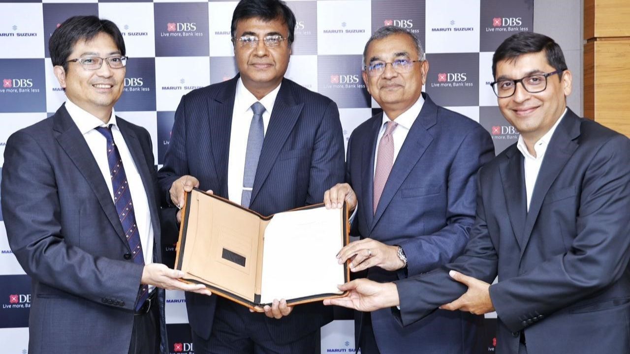 Maruti Suzuki India Limited has announced the signing of a Memorandum of Understanding (MoU) with DBS Bank India Limited for dealer inventory funding.