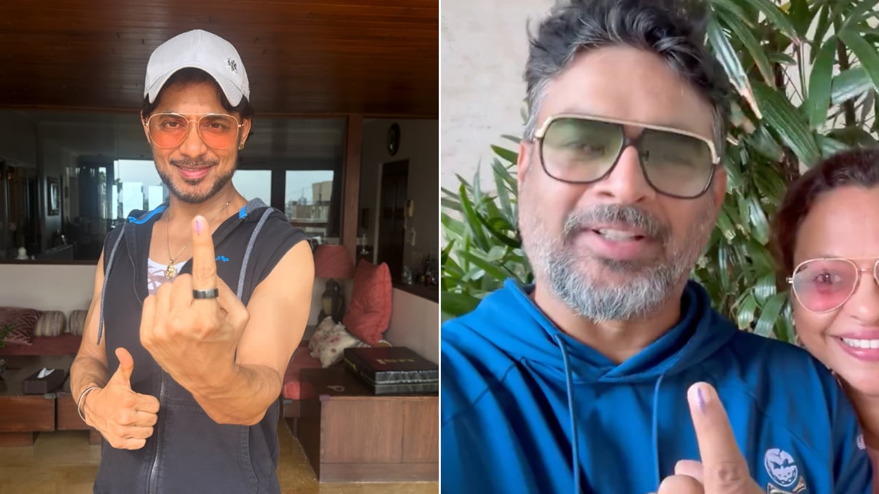 Among the first votes were Bollywood star Varun Dhawan and his father, filmmaker David Dhawan. After casting their ballots, renowned actor Manoj Bajpayee and his spouse Shabana Raza also showed off their inked fingers.