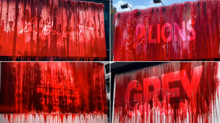 Bloody billboards campaign: Ad exec urges Cannes Lions, industry to break silence on Gaza