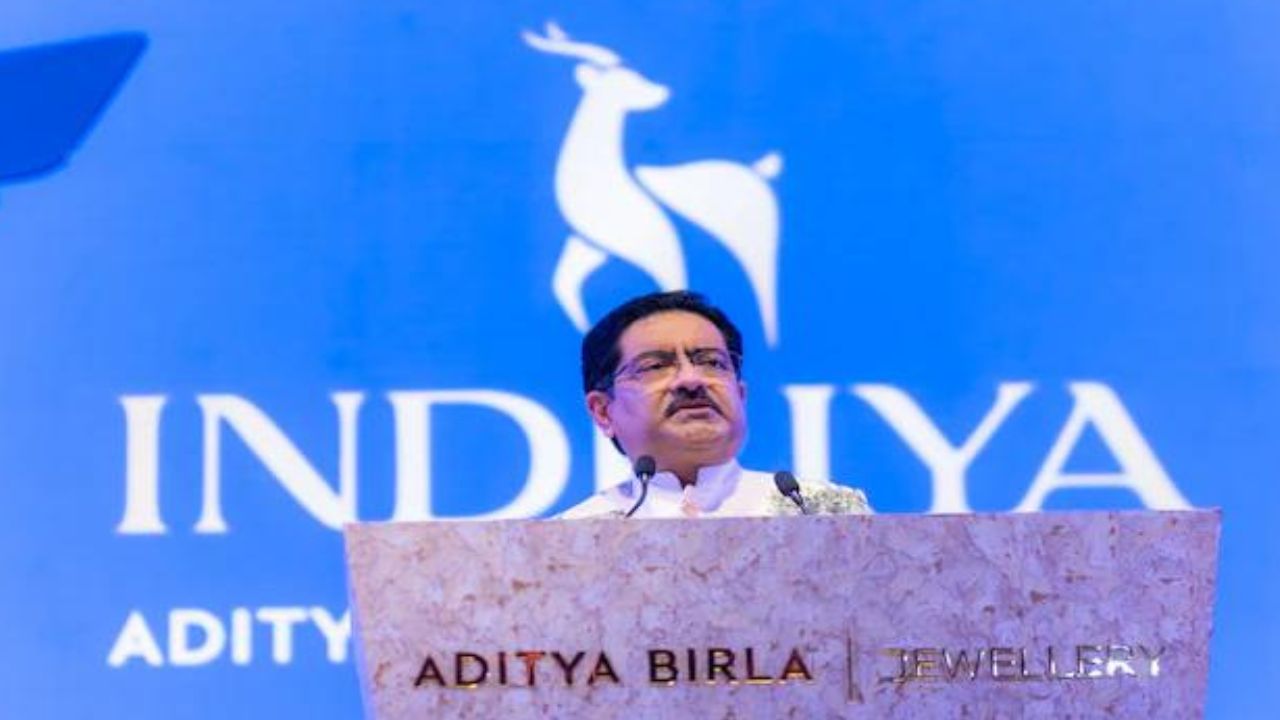 "Entering the jewellery business is compelling due to the ongoing value migration from informal to formal sectors, the rising consumer preference for strong, trusted brands, and the ever-booming wedding market, all of which present substantial growth opportunities, says Kumar Mangalam Birla, Chairman, Aditya Birla Group. (Image source: Moneycontrol)