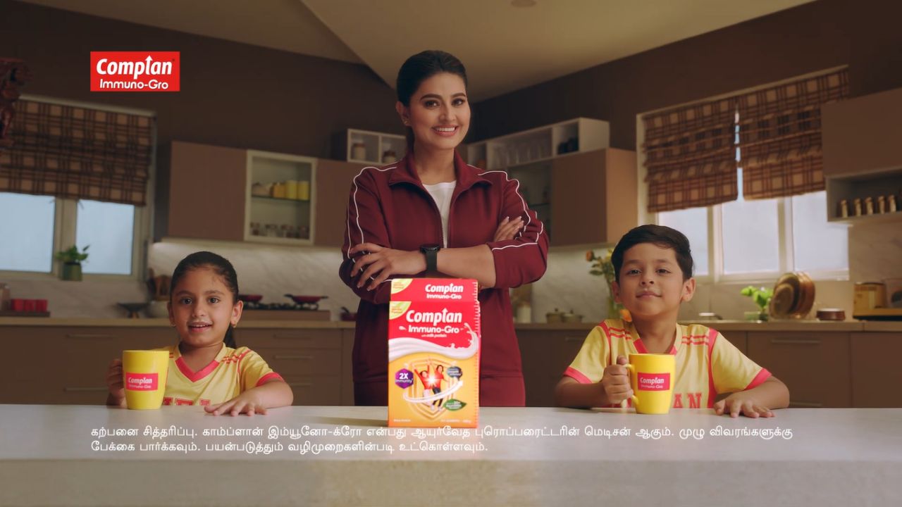 To further amplify the launch and drive brand awareness, Complan Immuno-Gro has unveiled a new TVC in Tamil Nadu with South Indian actor Sneha.