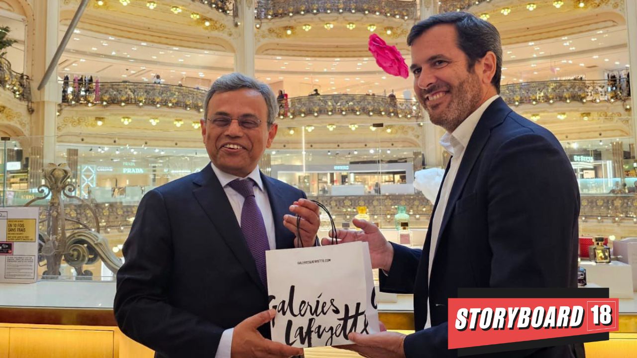 Jawed Ashraf, Ambassador of India to France launched UPI by live use at the flagship store of Galeries Lafayette on Haussmann Boulevard in Paris