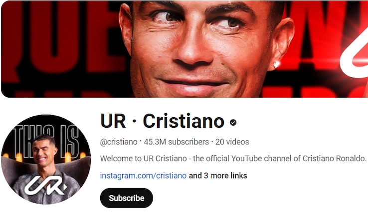 Cristiano Ronaldo shatters records with lightning-fast YouTube channel launch