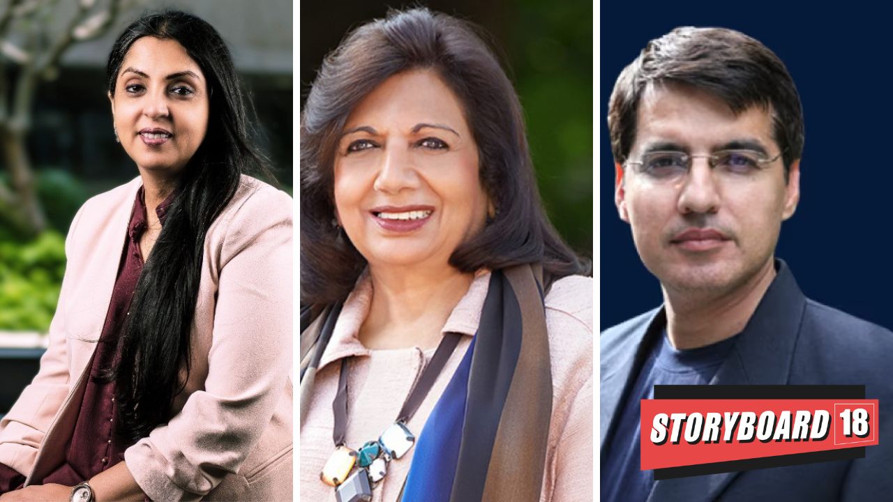 (From left to right: Suparna Mitra, Kiran Mazumdar Shaw and Sumit Virmani)