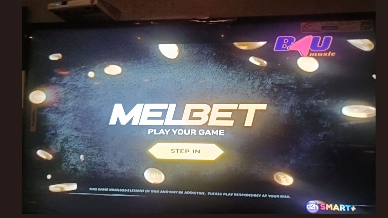 The advertisement of illegal offshore betting and gambling company, Melbet being aired on B4U Music TV channel.