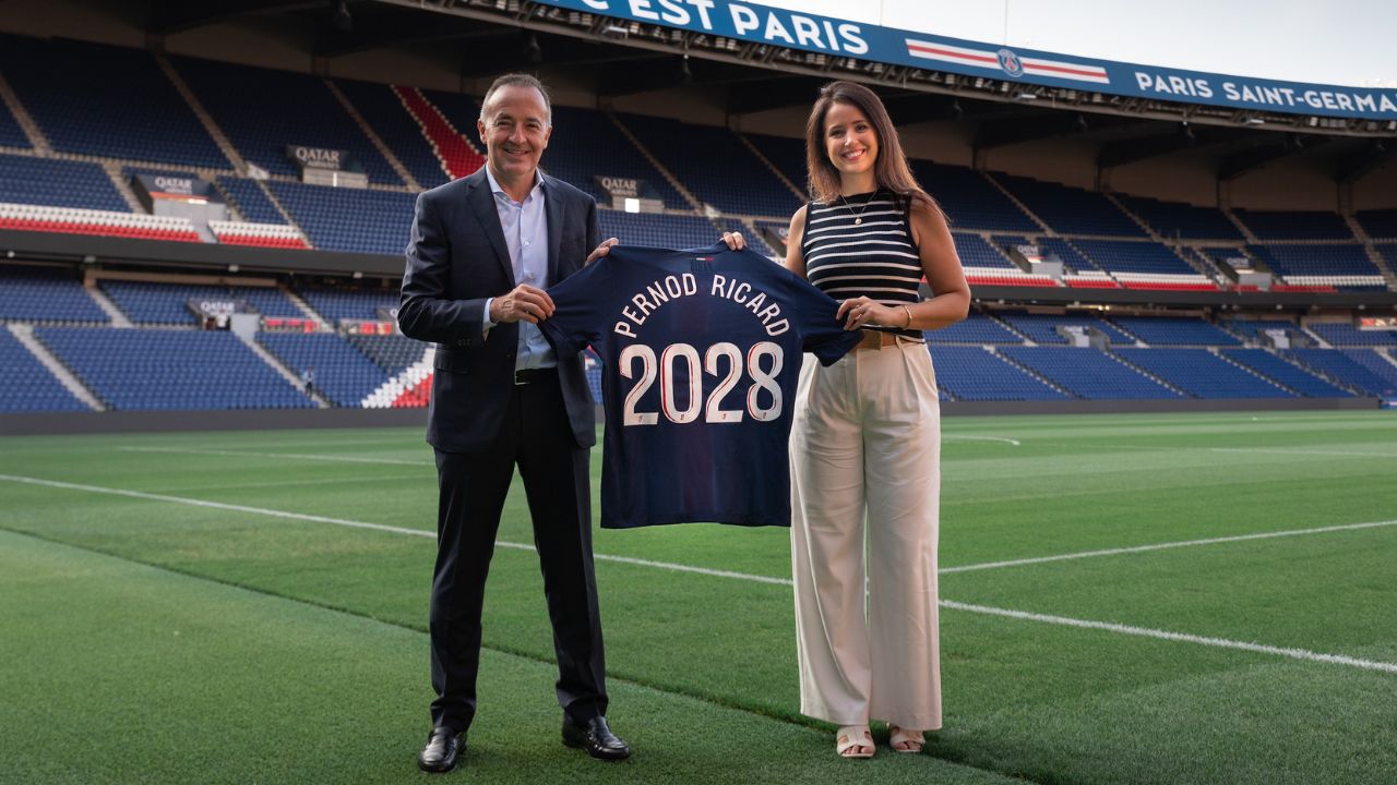 Philippe GUETTAT, EVP Global Brands at Pernod Ricard (left) and Nicola IBBETSON, Director of Partnerships and Sponsorships at Paris Saint-Germain (right)