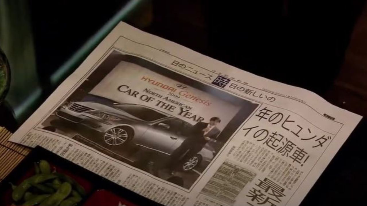 In the ad, actor Jeff Bridges introduced audiences to the Hyundai Genesis, which had then been crowned the 2009 North American Car of the Year. (Image source: YouTube)